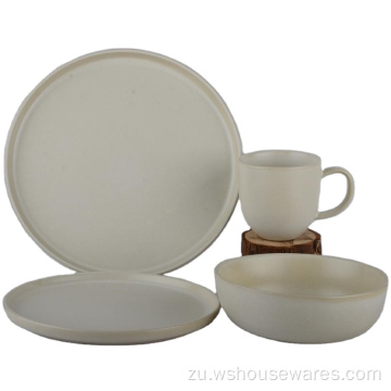 Isitayela esisha esithe xaxa se-French White porcelaware